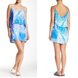 Mikoh Tikei Dress Whitewater blue tie-dye